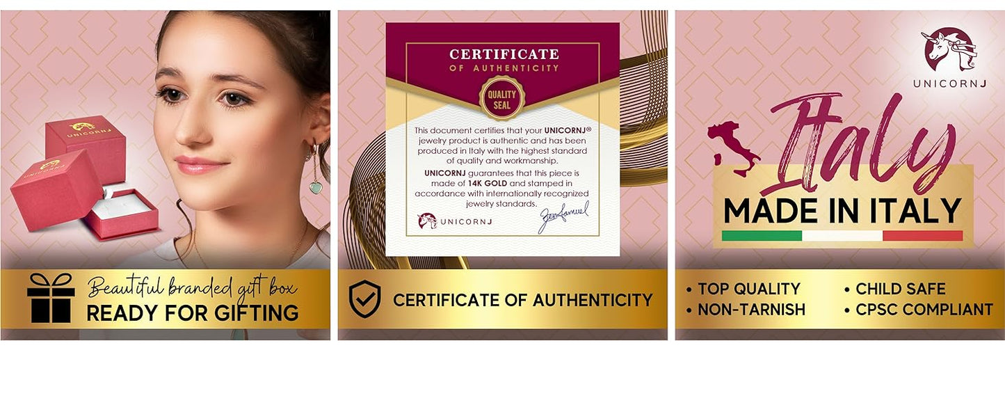 14K Yellow Gold ID Bracelet Figaro Chain Diamond Accent 0.01 ct 5.5" Italy for Boys and Girls