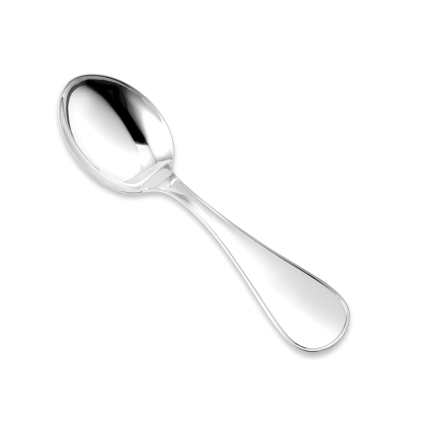 Sterling Silver Baby Spoon Personalized Engravable Keepsake | Plain Modern Design