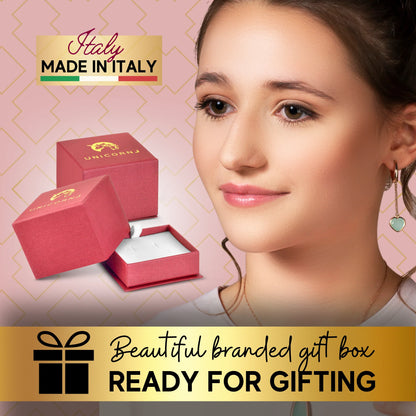 14k Gold ID Bracelet Engravable Girls Boys Kids Baby Gold Heart Charm Curb Chain Made In Italy