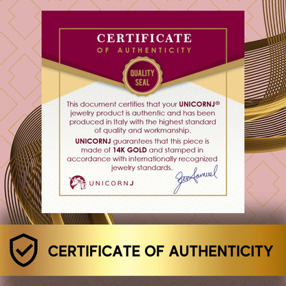 UNICORNJ Kids ID Bracelet 14K Yellow Gold For Boys Figaro Chain Car Italy 5.5" by Dal'lusso